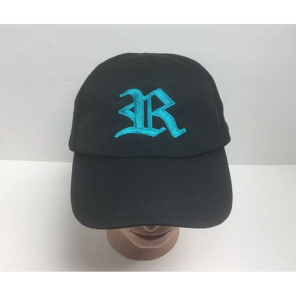 Champion Authentic‎ Sports Hat Black Running Biking Cap Strap Adjustable RL